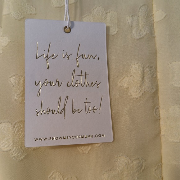 Yellow show me your Mumu with side cutouts - Picture 3 of 3